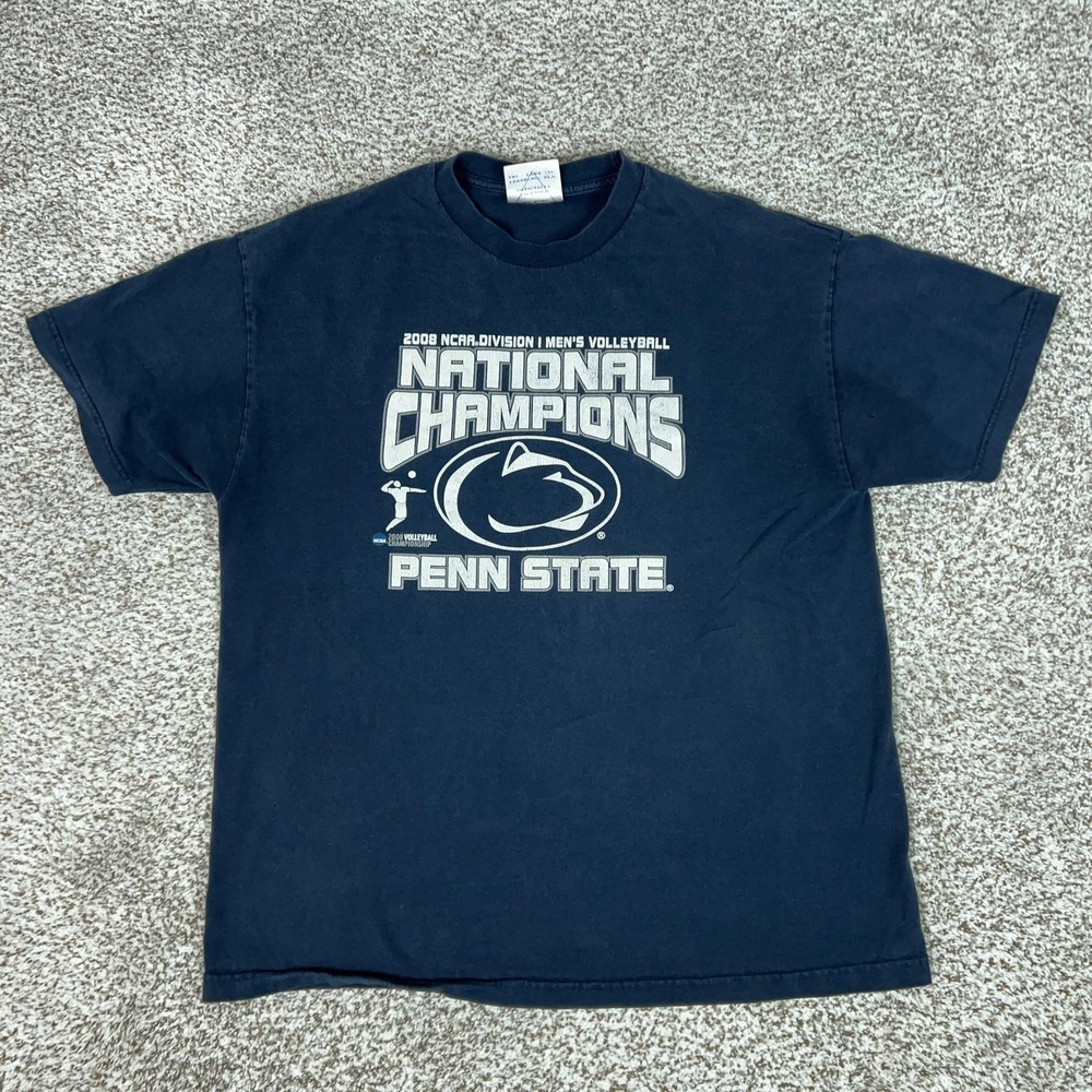 Penn State‎ Nittany Lions Shirt Mens Large Blue NCAA Volleyball Tri Lake Champs